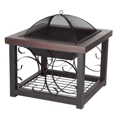 Hammer Tone Bronze Finish Cocktail Table Fire Pit - Fire Sense