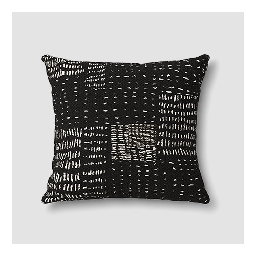 Outdoor Decorative Throw Pillow Black/White - Opalhouse™, 2pk Stripe Outdoor Throw Pillows DuraSeason Fabric™ Black/White - Project 62™