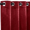 Home mart Goods 1 Panel Red Velvet Room Darkening Grommet Window Curtain Panel - 55" x 84" - 2 of 4