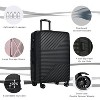 3 Pieces Luggage Sets Travel Suitcase with Double Spinner 8 Wheels TSA Lock Silent-Running Lightweight Hardshell Suitcase 20'' 24'' 28'' - 2 of 4