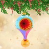Huras Family 7.5 Inch Frosted Twilight Merry & Bright Ball Drop Reflector Tree Ornaments - 2 of 4
