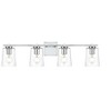Elegant Lighting Kacey 4 light Chrome and Clear Bath Sconce - 2 of 3