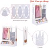 Girls' Dress up Storage w/ Light & Mirror, Kids Clothing Rack w/ Storage Bin, Girl's Open Hanging Armoire Closet - 3 of 4