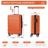 20 inch Expandable Hard Shell Carry On Luggage with Spinner Wheels, Hardside Carry On Suitcase with Tsa Lock, Lightweight Hardshell Suitcase - 2 of 4