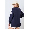 Women's Baseball Sequins Long Sleeve Top - FANTASTIC FAWN - 3 of 3