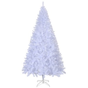 7.5ft White Christmas Tree, Artificial Xmas Tree with 1350 PVC Branch Tips - 1 of 4