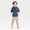 Grayson Mini Toddler Boys' Stay Sunny Hooded Fleece Sweatshirt - Navy Blue - 4 of 4