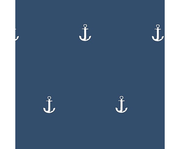 Set Sail Blackout Window Curtain (42"x63") Navy - Eclipse My Scene