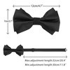 Elerevyo Men's Pre-tied Formal Satin Solid Color Formal Tuxedo Bow Ties - image 3 of 4