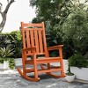 Hyleory HDPE Modern Resin Outdoor Rocking Chair, Patio Adirondack Chair for All Seasons - 2 of 4