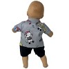 Doll Clothes Superstore Handmade Pirate Print Shirt With Shorts Fits 14-15 Inch Baby Dolls - 4 of 4