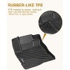 Floor Mats Fits 2019–2025 Silverado/Sierra 1500 & 2020–2025 2500HD/3500HD Crew Cab w/ Underseat Storage, All-Weather TPE Liners - 3 of 4