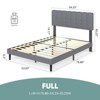 Gulches Iron Bed Frame with Grey Soft Sponge Padded Headboard - Headboard Storage + Charging Port, Sturdy Wooden Bed Board for Bedroom - 3 of 4
