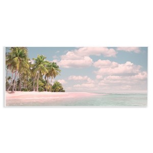 Stupell Industries Clear Water Tropical Beach Coast, 17" x 7" - 1 of 4