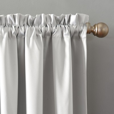 Pearl Blackout Rod Pocket Polyester Curtain Panel, 52" x 84"