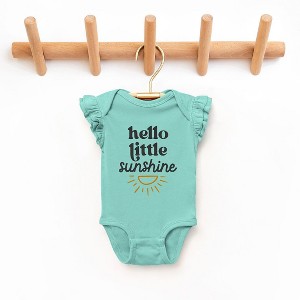 The Juniper Shop Hello Little Sunshine Baby Flutter Sleeve Bodysuit - 1 of 2