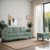 GDFStudio Xylia Modern 67.32'' L-Shaped Corduroy Upholstered 3-Seater Sofa with Storage Ottoman - 2 of 4