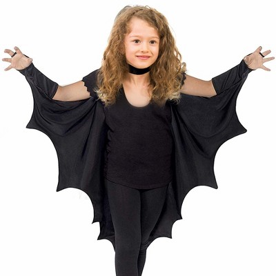 Skeleteen Bat Wing Costume Cape - Black : Target