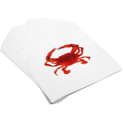 Juvale 100 Pack Disposable Adult Crab Bibs for Protecting Clothes (22 x 16.5 in)