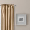 Ellis Curtain Luna Faux-Silk Rod Pocket/Back Tab Tailored Pairs - Taupe - 2 of 3