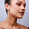 SOHI Women's Crystal Silver Party Drop Earrings - 3 of 4
