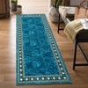 Washable Living Room Bedroom Bordered Geometric Area Rugs Indoor Contemporary Floor Carpet for Home Office - 4 of 4