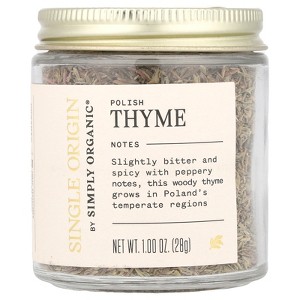 Simply Organic Single Origin, Polish Thyme, 1 oz (28 g) - 1 of 2