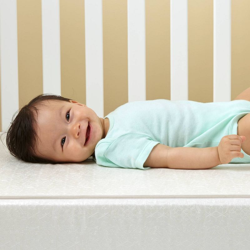 Sealy Orion 2-Stage Sustainable Antibacterial Baby Crib Mattress and Toddler Bed Mattress - White, 3 of 6