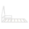 CAVINAS Twin Size Bed Frame, Wooden Bed with House-shaped Headboard for Children, Floor Platform Bed - 4 of 4