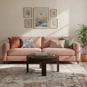 Modern Rounded Round Coffee Table (30in x 30in / 762mm x 762mm) - 1 of 4