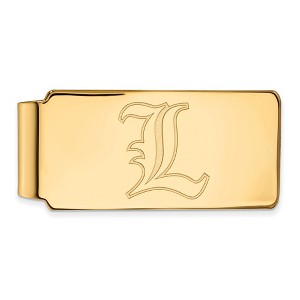 Black Bow Jewelry 14k Yellow Gold Louisville Cardinals NCAA Money Clip - 1 of 3