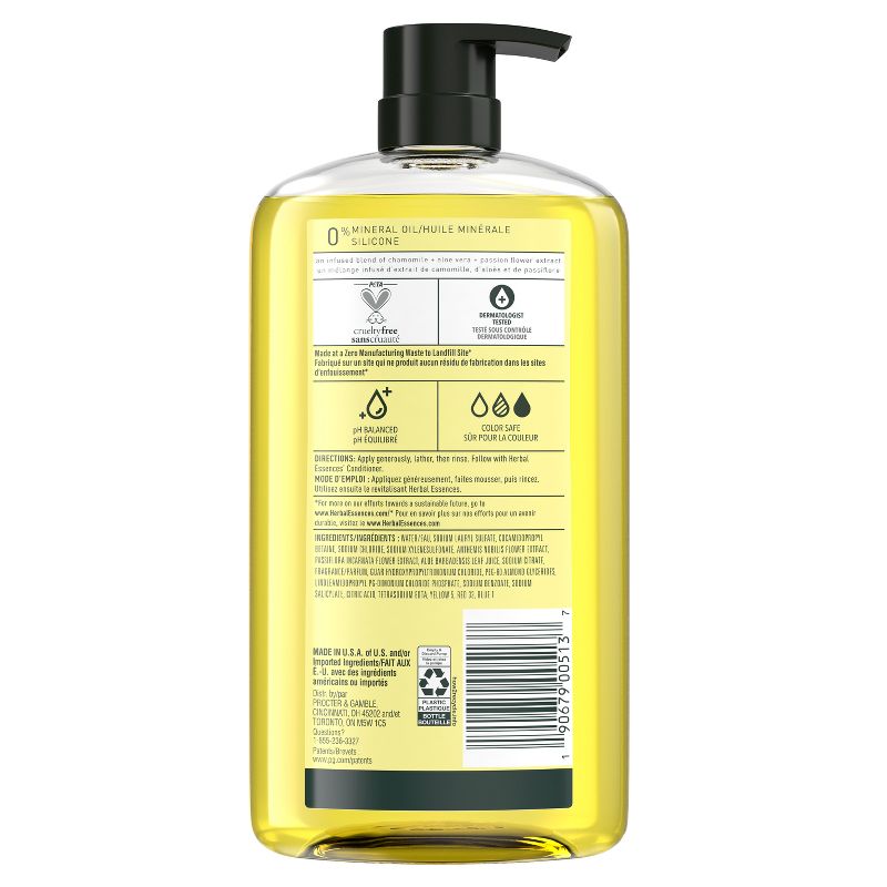 Herbal Essences Shine Shampoo with Chamomile Aloe Vera & Passion Flower Extracts, 3 of 11