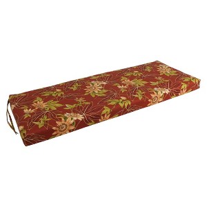 Blazing Needles, 51-inch by 19-inch Patterned Outdoor Spun Polyester Loveseat Cushion - 1 of 3