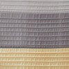 SEVOBAL Shower Curtain Faux Silk with Pintucked Detailing and Colorblock Design for Stylish Bathroom Decor, Yellow, 72"*72"*0.13" - 4 of 4