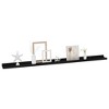 vidaXL Wall Shelves 4 pcs Black 45.3"x3.5"x1.2" - 3 of 4