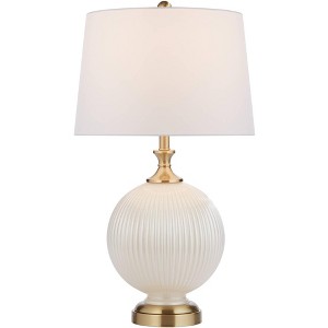 Possini Euro Design Possini Euro Kelly 27" High White Opal Glass Table Lamp - 1 of 4