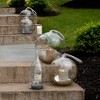 Pavilion Gift Company - Faith - 11.5" Smoke Glass Lantern - Candle Holders - 3 of 4