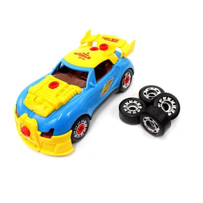 Insten 30 Piece Build Your Own Race Car Take-A-Part Toy, Engineering Stem Project Kit, 7.5 x 3.5