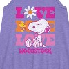 Girls' - Peanuts - Love Woodstock Graphic Sleeveless Aline Dress - 2 of 4