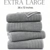 4 Pack Bath Sheets, 36x72, 100 Ring Spun Cotton, Soft Absorbent, Quick Dry - Ultimate Grey - 2 of 4