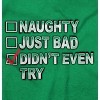 Christmas List Naughty Bad Didn't Try Sweatshirt for Men or Women Brisco Brands - 2 of 4