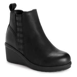 MUK LUKS  Women's England Oxford Wedge Booties - 1 of 4