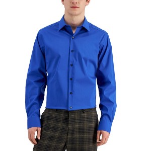 Alfani Mens Slim Fit Stain Resistant Button Down Dress Shirt - 1 of 1