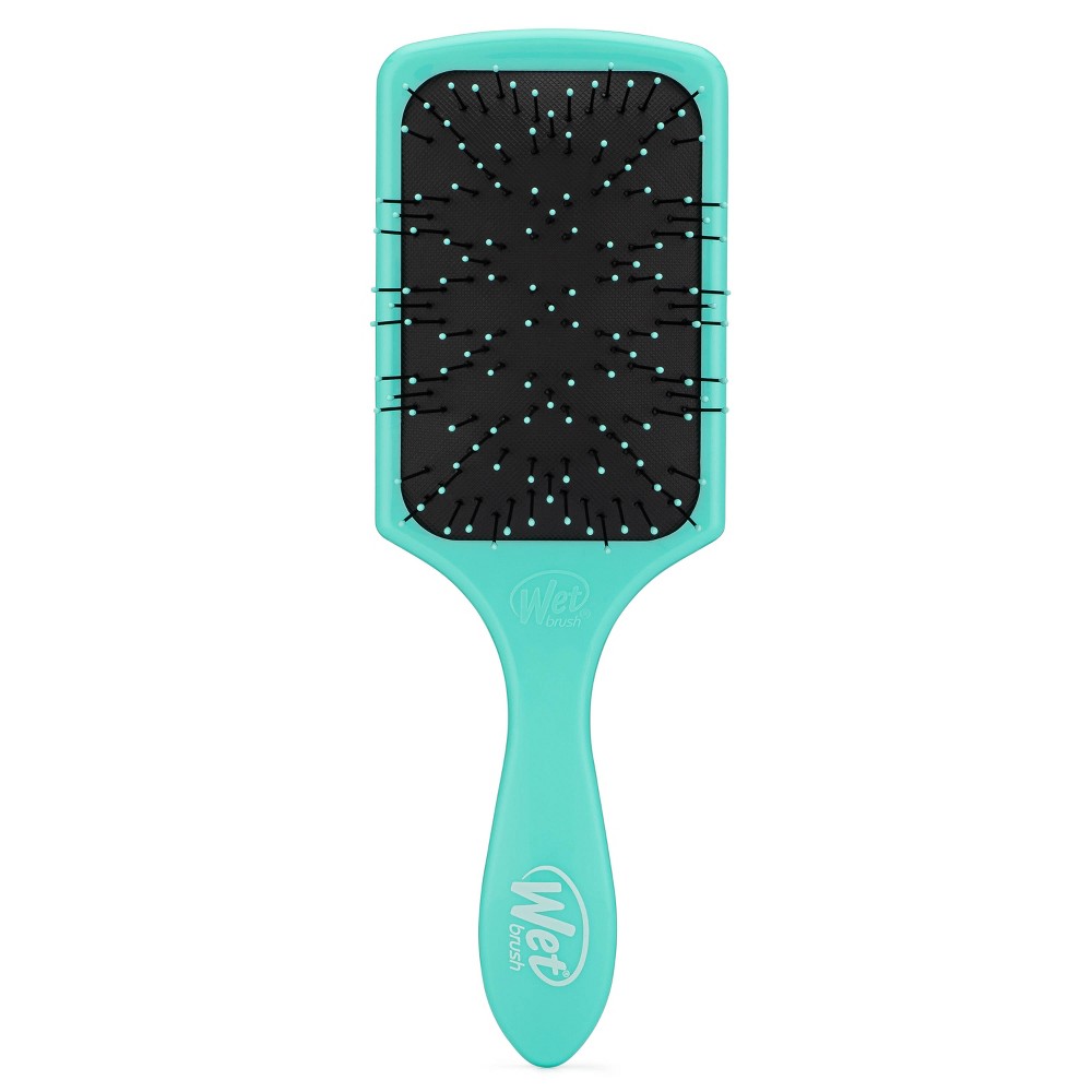 Photos - Hair Styling Product Wet Brush Thick Hair Brush Paddle Detangler - Aqua Blue 