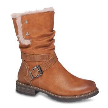 Gc Shoes Bailey Fur Buckle Detail Boots