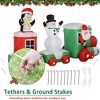 QingMoon 11 FT Christmas Inflatables Train, Giant Blow up Outdoor Decoration with Santa, Snowman and Penguin for Holiday Display, Lawn and Garden - 4 of 4