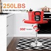 FDW Bar Stool Height Adjustable Swivel Stool with Back PU Leather Kitchen Counter Stools Set of 2 Dining Chairs - 3 of 4