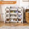 VASIP Kids Toy Storage Organizer with 12 Bins, Multi-Functional Nursery Toy Storage Cabinet  for Playroom,White+Gray - 3 of 4