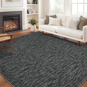 Coucheta Washable Area Rug , Modern Non-Slip Low Pile Indoor Carpet Machine Washable Soft Floor Mat for Living Room Bedroom Office,Multi-Color & Size - 1 of 4