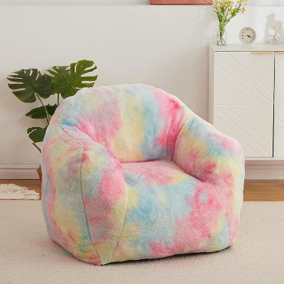 Bean Bag Chair,Bean Bag Sofa with Sponge Filler, Large Beanbag Sofa Chair with Backrest and Armrest, Soft Fluffy Reading Chair, Lazy Sofa